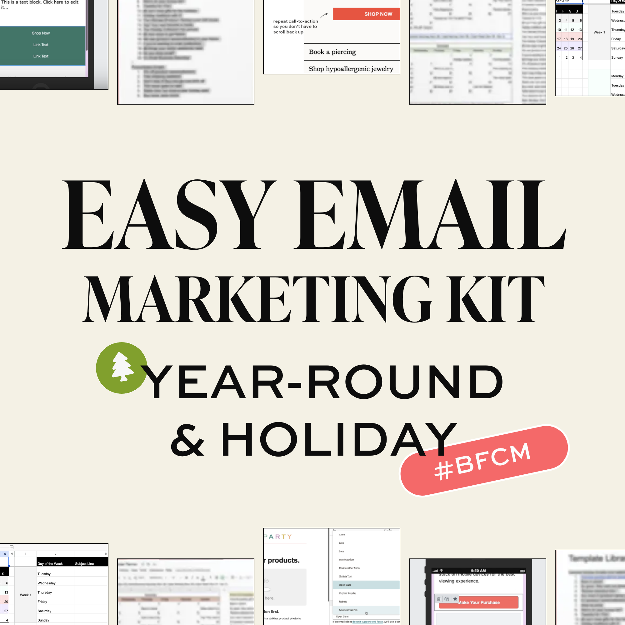 Easy Email Marketing Kit Automations, Campaign and Holiday Templates